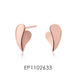 9.9 SALE Geometric Heart earring | ต่างหูหัวใจโรสโกลด์