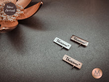 TAG01:  แผ่นเงินแท้สลักชื่อ Personalized Silver Name plate